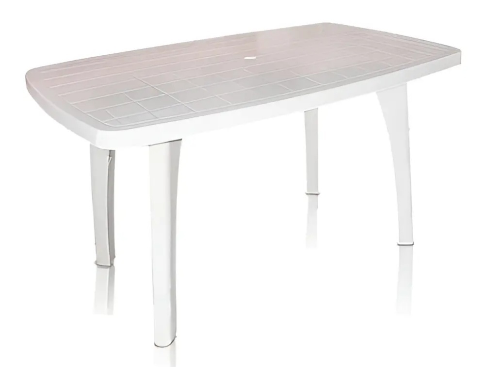 Mesa de Plástico Branco G - Sua Festa Pegue & Monte