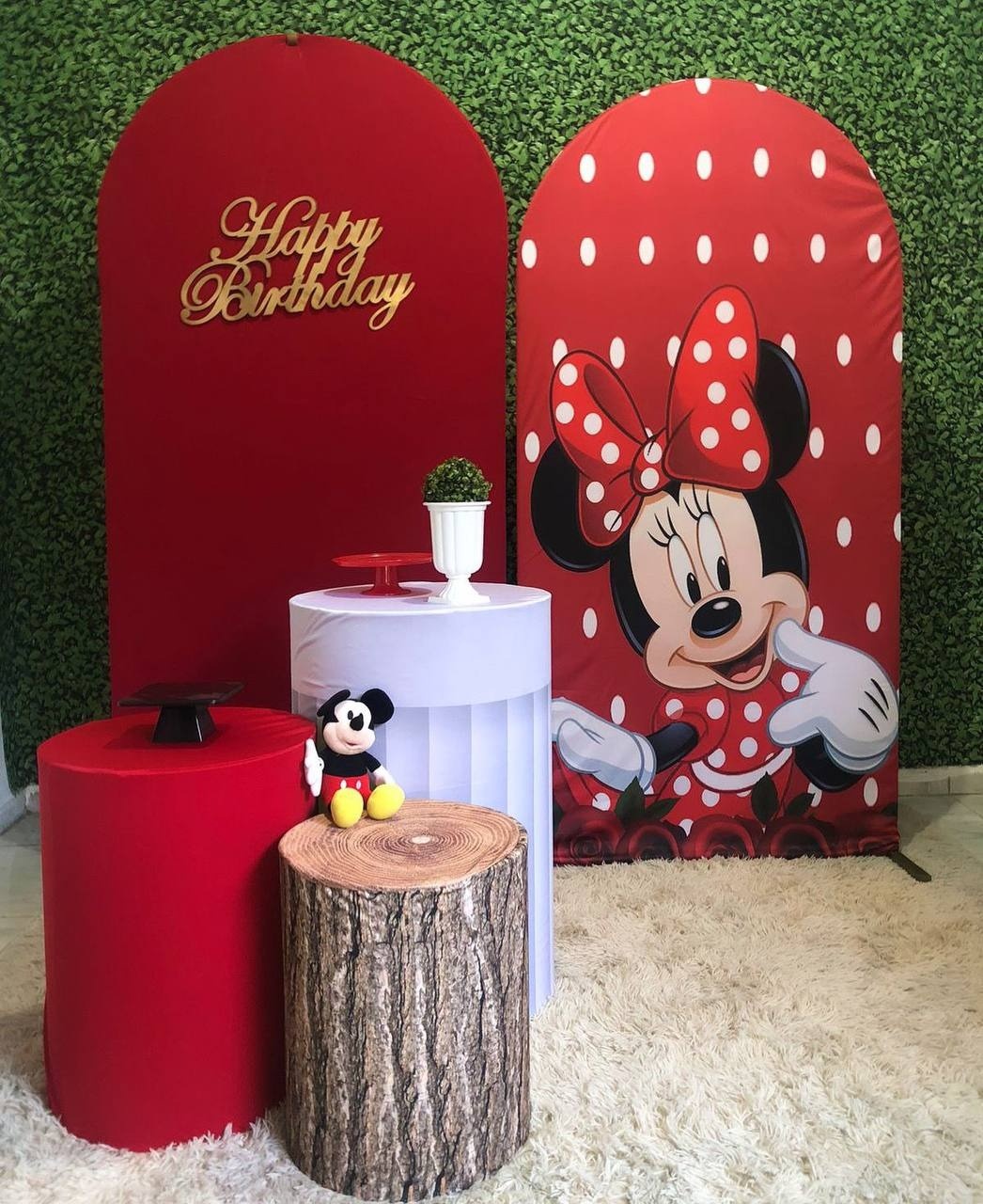 Kit Minnie Vermelho Personalizado 1 - Sua Festa Pegue & Monte