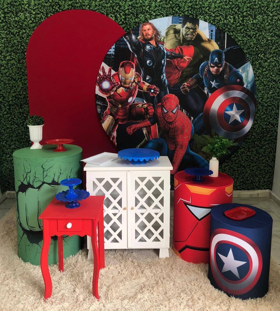 Kit Vingadores Personalizado 1 - Sua Festa Pegue & Monte