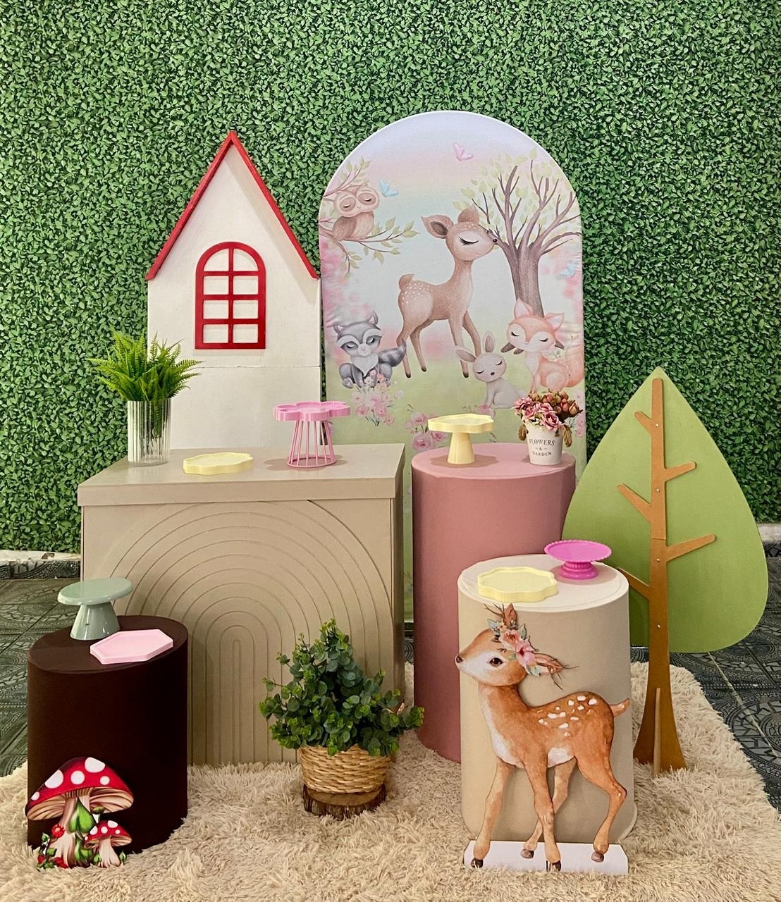 Kit Bosque Encantado Personalizado 7 - Sua Festa Pegue & Monte