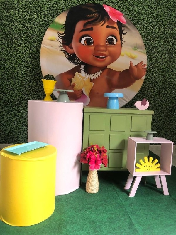 Kit Moana Baby Personalizado 1 - Sua Festa Pegue & Monte