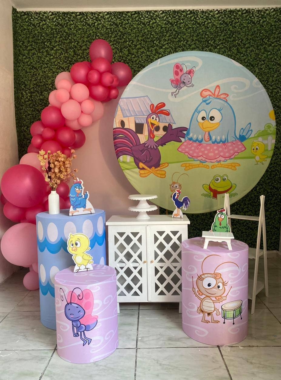 Kit Galinha Pintadinha Personalizado 1 - Sua Festa Pegue & Monte