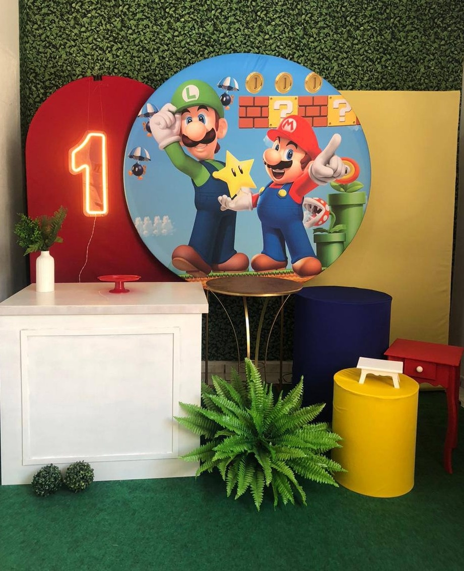Kit Super Mario Bros Personalizado 1 - Sua Festa Pegue & Monte