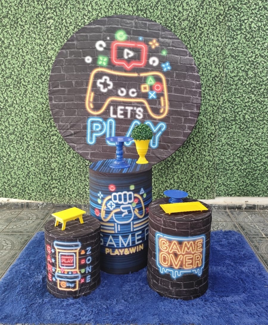 Kit Gamer Comemorar - Sua Festa Pegue & Monte
