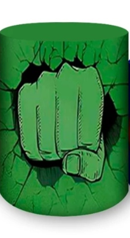 Capa Cilindro Gamer G Vingadores - Hulk - Sua Festa Pegue & Monte