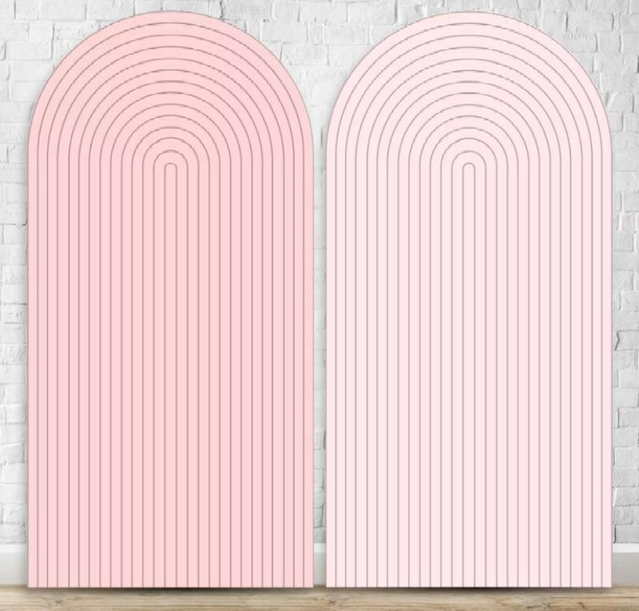 Capa Painel Romano Ripado Rosa - Sua Festa Pegue & Monte