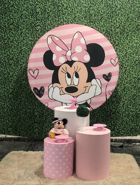 Kit Minnie Rosa Comemorar - Sua Festa Pegue & Monte