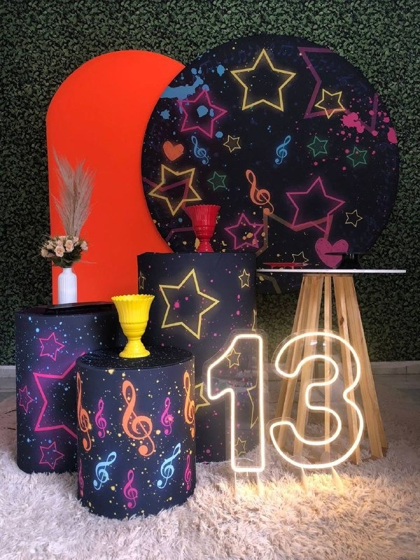 Kit Neon Personalizado  - Sua Festa Pegue & Monte