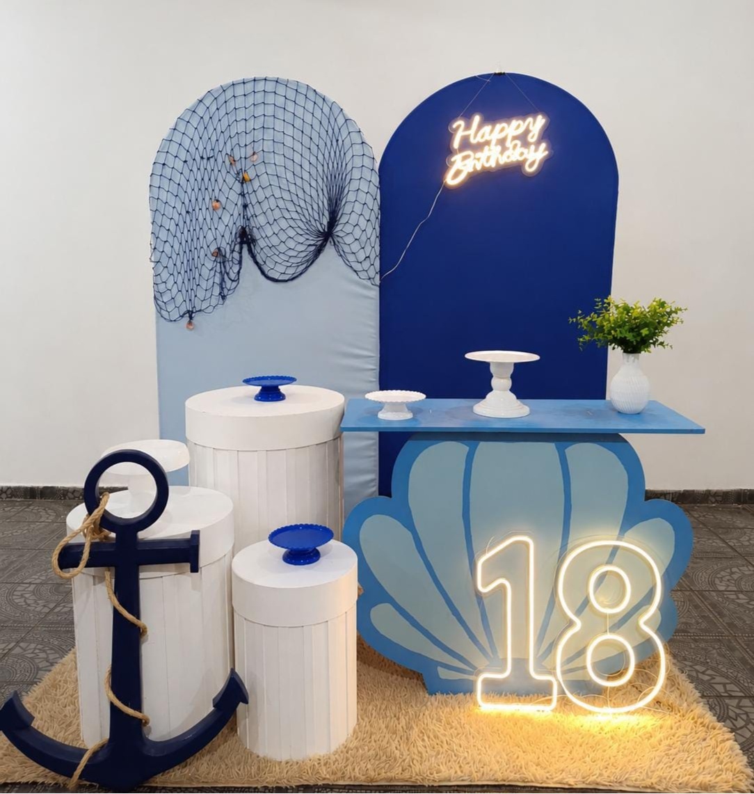 Kit Fundo Do Mar - Personalizado 2 - Sua Festa Pegue & Monte