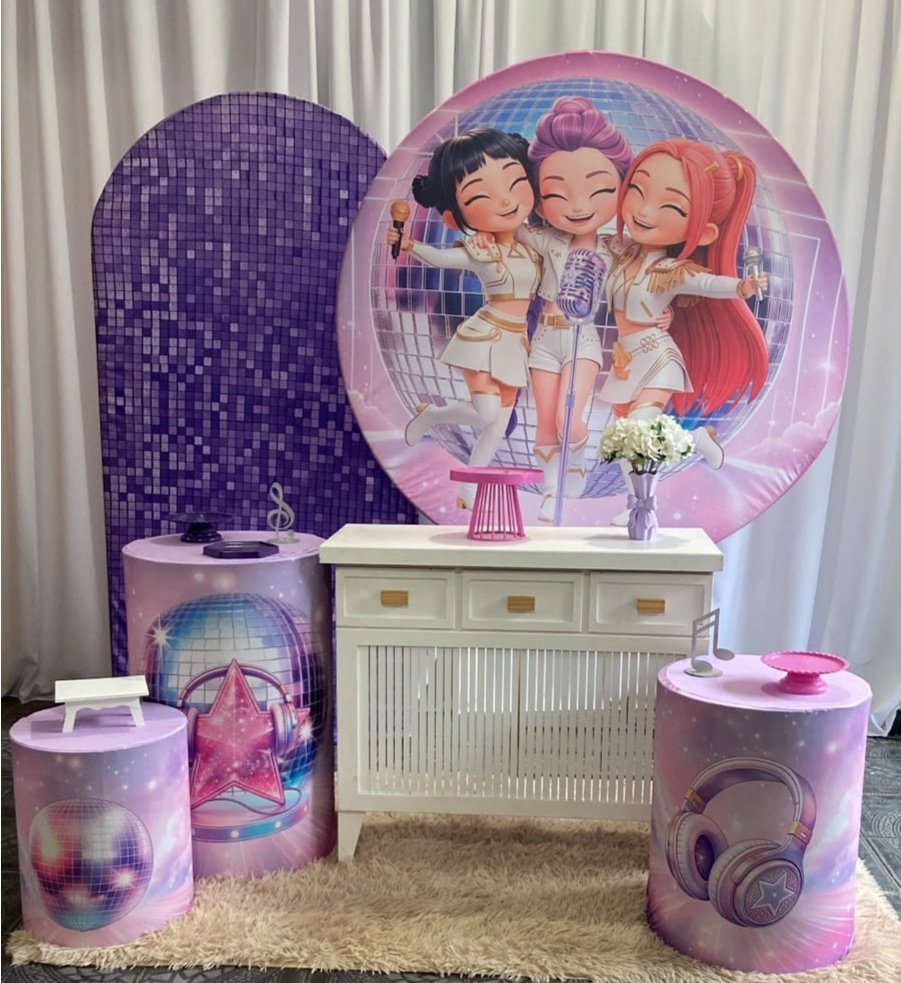Kit Guerreiras Do K-Pop Personalizado 02 - Sua Festa Pegue & Monte