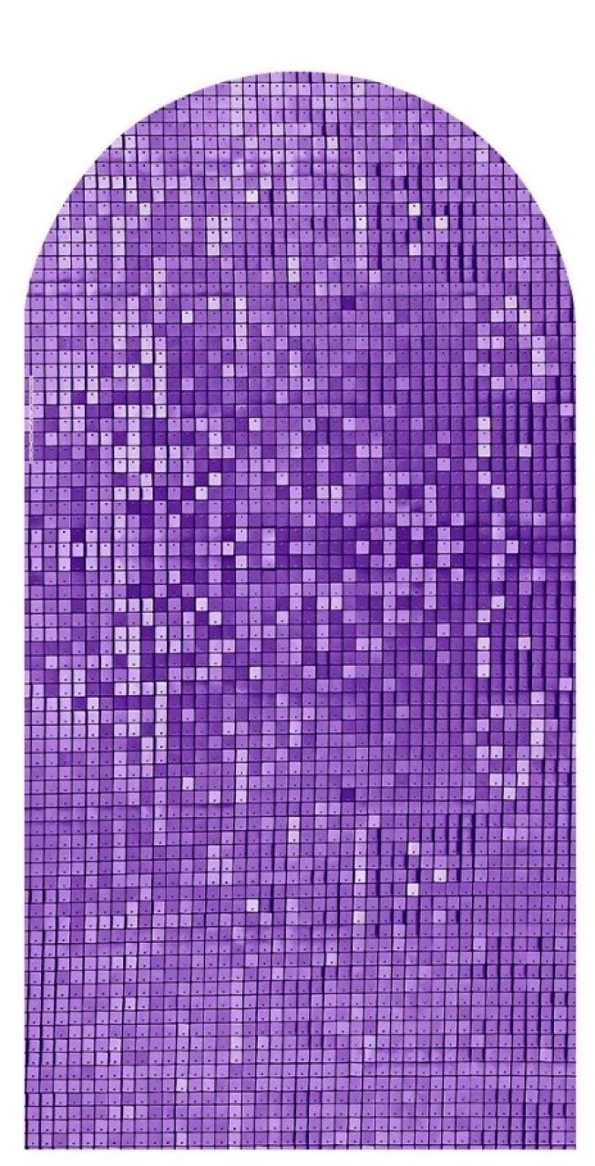Capa Painel Romano Lantejoula Lilás - Sua Festa Pegue & Monte
