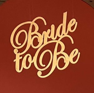 Letreiro Bride To Be Mdf  - Sua Festa Pegue & Monte