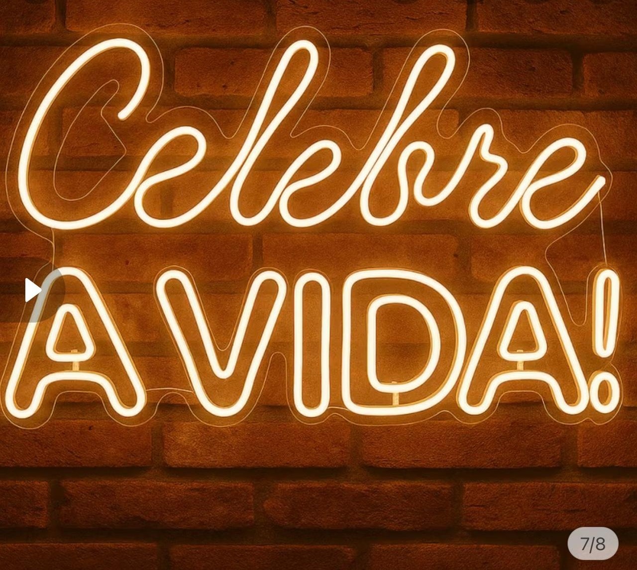 Letreiro Celebre A Vida Em Led - Sua Festa Pegue & Monte