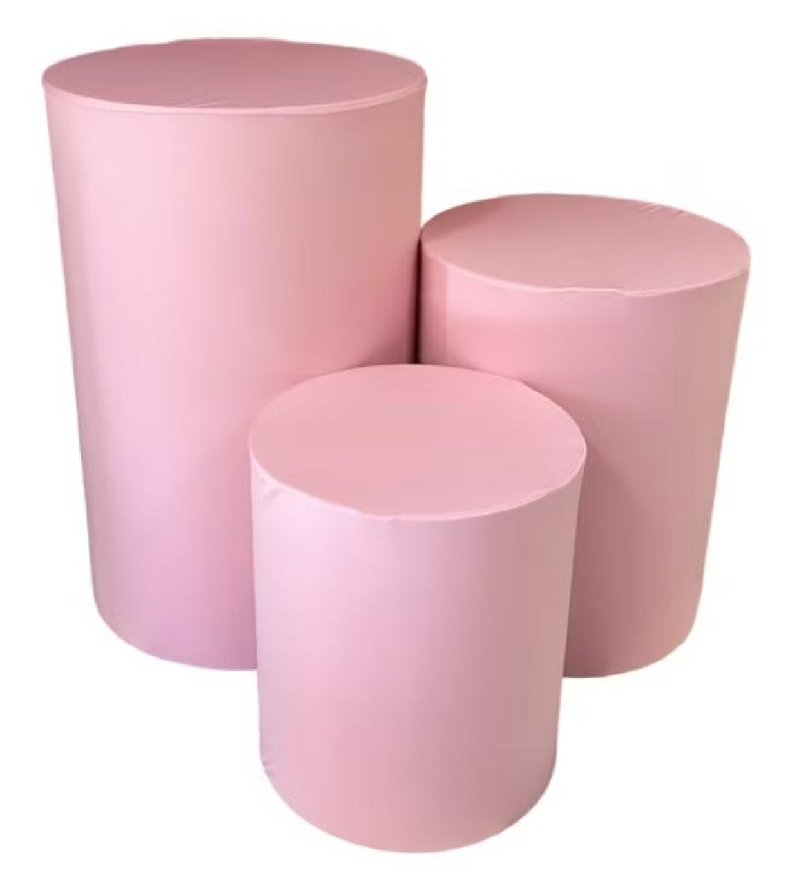 Trio Capa de Cilindro Rosa Bebê  - Sua Festa Pegue & Monte