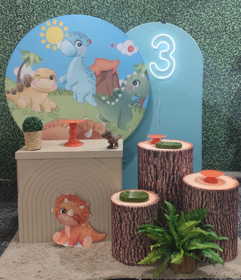 Kit Dino Baby Personalizado - Sua Festa Pegue & Monte