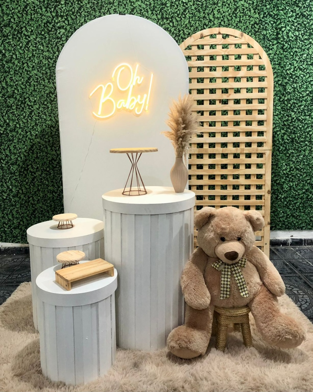 Kit Chá Revelação/Bebê Com Pinus - 01 - Sua Festa Pegue & Monte