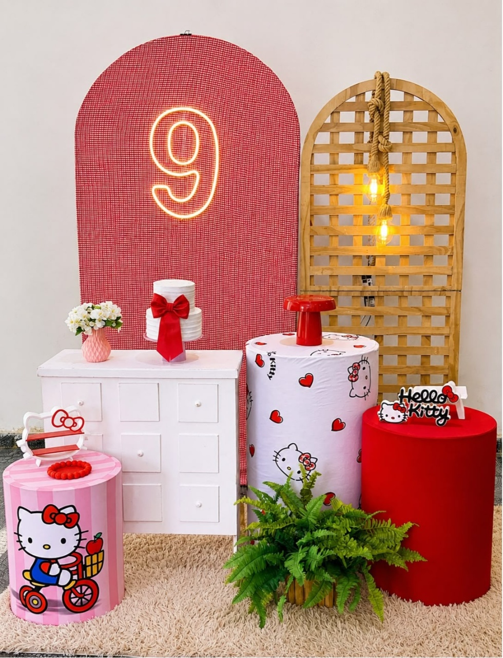 Kit Personalizado Hello Kitty 03 - Sua Festa Pegue & Monte