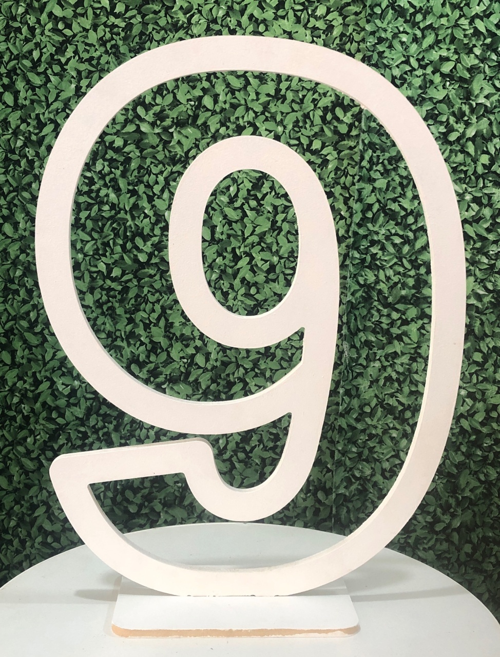 Número Mdf Branco 9 - Sua Festa Pegue & Monte