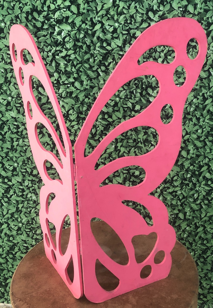 Borboleta Mdf Rosa Pink M - Sua Festa Pegue & Monte