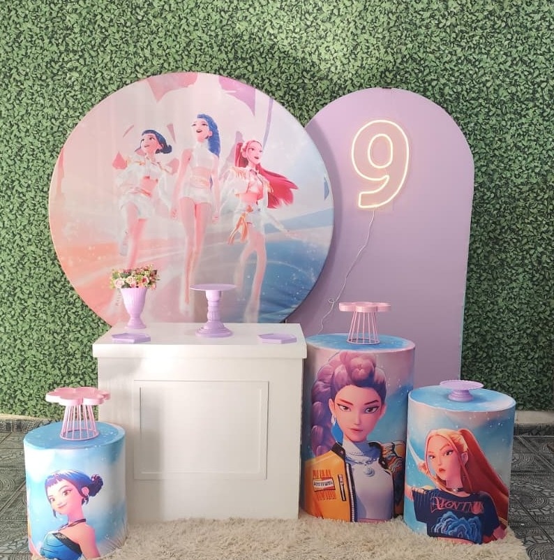 Kit Encantar Guerreiras Do K-Pop - Sua Festa Pegue & Monte