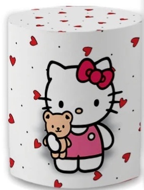 Capa Cilindro Hello Kitty M - Sua Festa Pegue & Monte