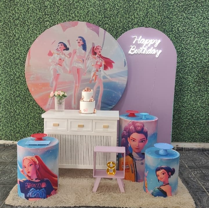 Kit Guerreiras Do K-Pop Personalizado - Sua Festa Pegue & Monte