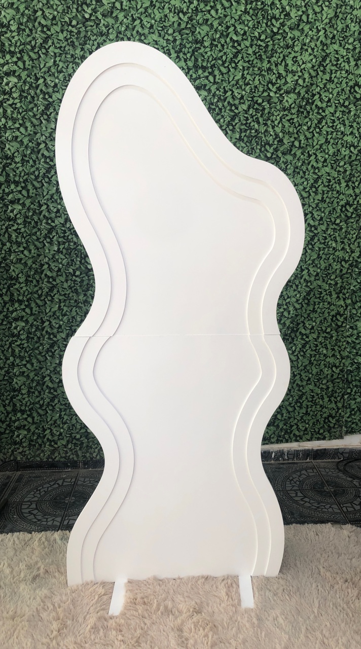 Painel Orgânico Branco Mdf - Sua Festa Pegue & Monte