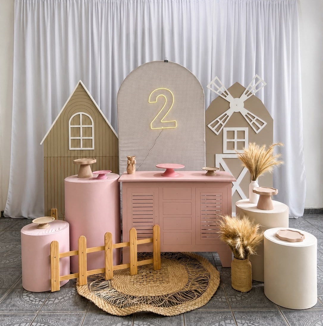 Kit Fazendinha Personalizado Menina - Sua Festa Pegue & Monte