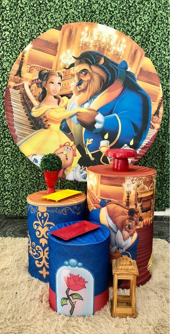 Kit A Bela E A Fera Comemorar - Sua Festa Pegue & Monte