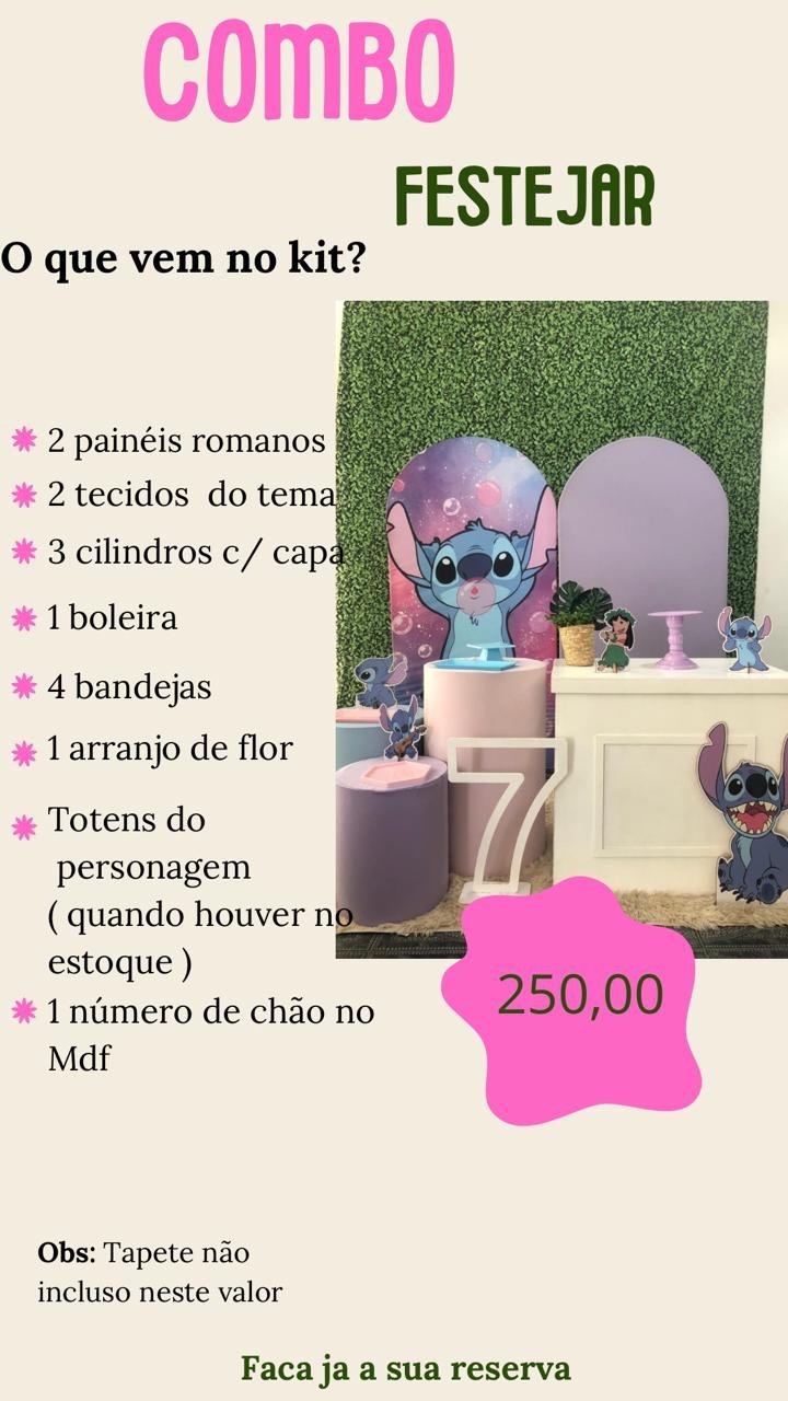 Combo Infantil Festejar - Sua Festa Pegue & Monte