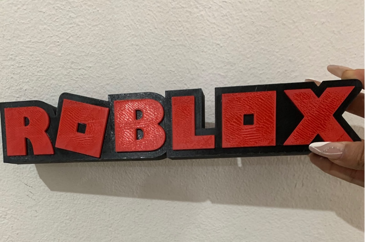 Display Letreiro Roblox - Sua Festa Pegue & Monte