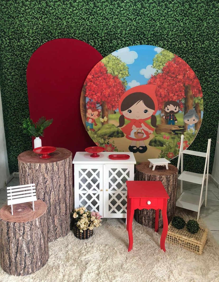 Kit Chapeuzinho Vermelho Personalizado 2 - Sua Festa Pegue & Monte