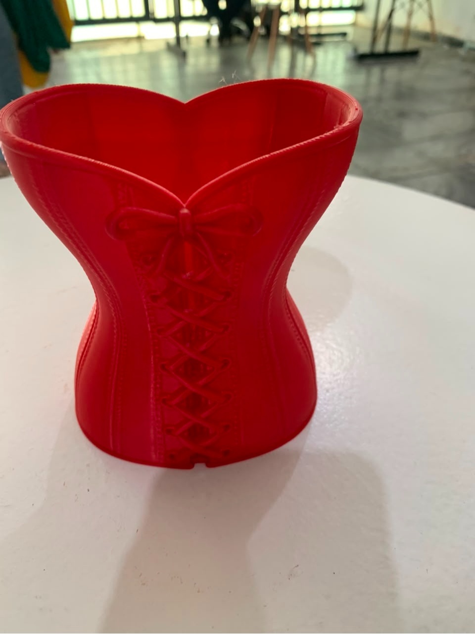 Vaso Corset Vermelho - Sua Festa Pegue & Monte