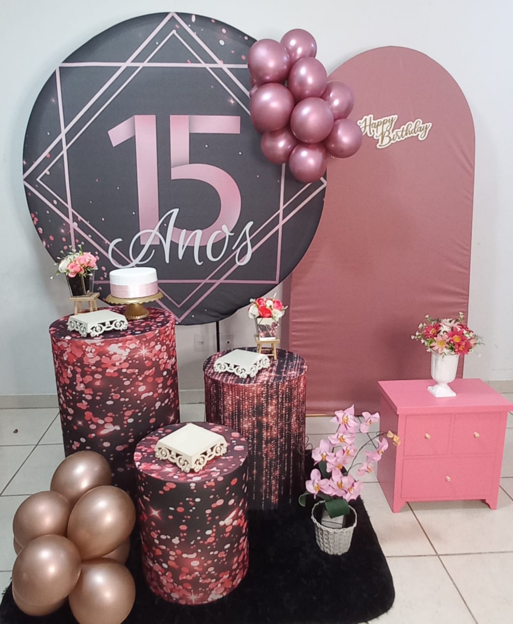 Rose Gold - Irmãs Festas Pegue e Monte 