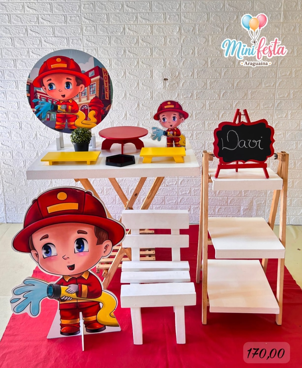 Bombeiro 🤵 / Kit Míni Festa Luxo 🥳✨ .. - Mãe Coruja Pegue Monte 