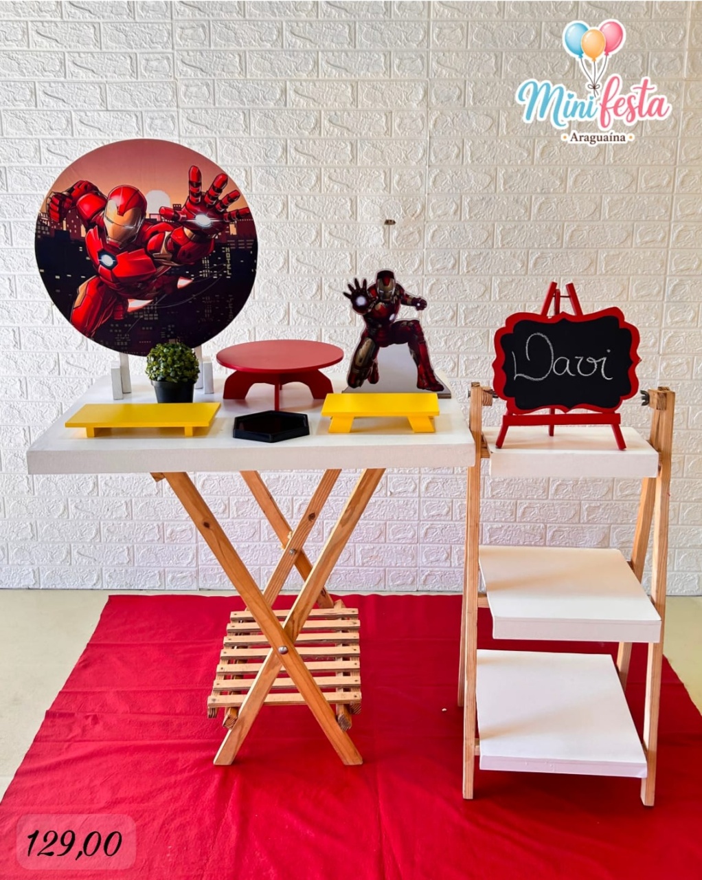 Homem de Ferro 🤵 / Kit Míni Festa 🥳 - Mãe Coruja Pegue Monte 
