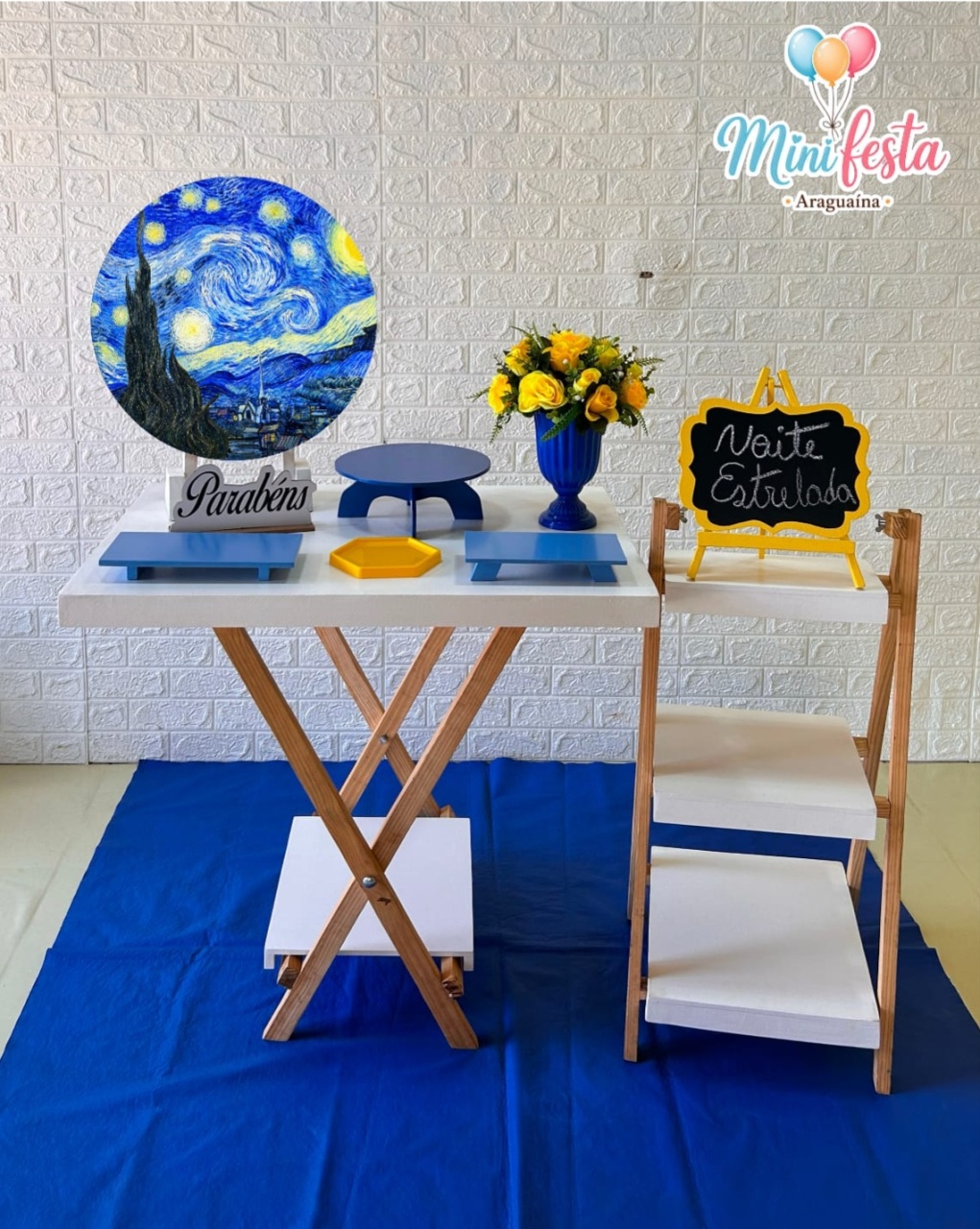 Noite Estrelada de van Gogh 👸/ Kit Mini Festa 🥳 - Kátia Campos