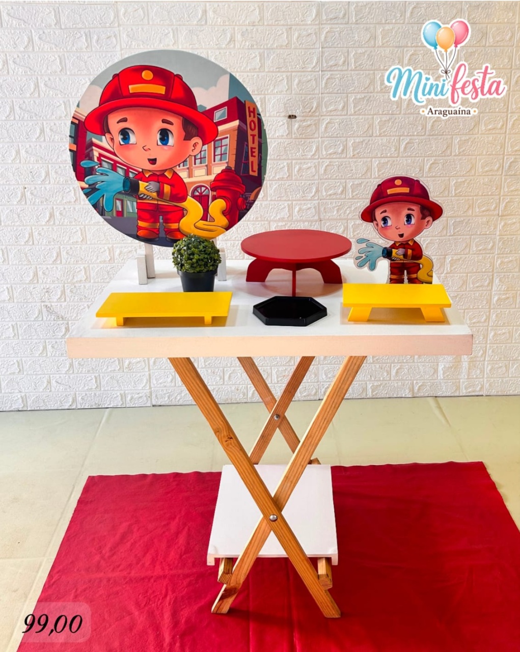 Bombeiro 🤵 / Kit Só Um Bolinho 🎂✨ . - Mãe Coruja Pegue Monte 