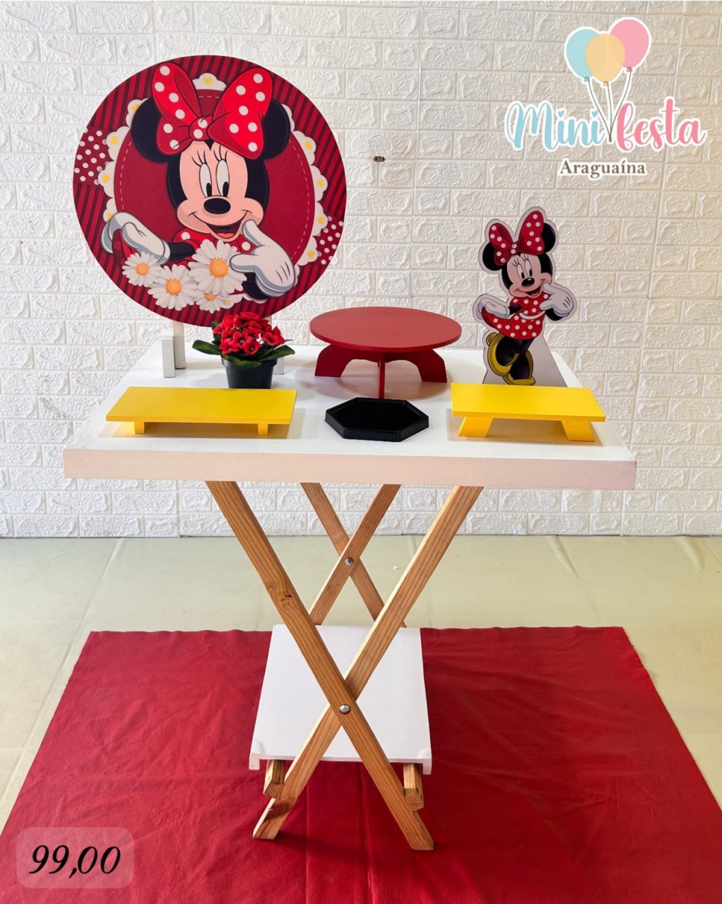Minnie Vermelha 👸 / Kit Só Bolinho 🎂 - Mãe Coruja Pegue Monte 