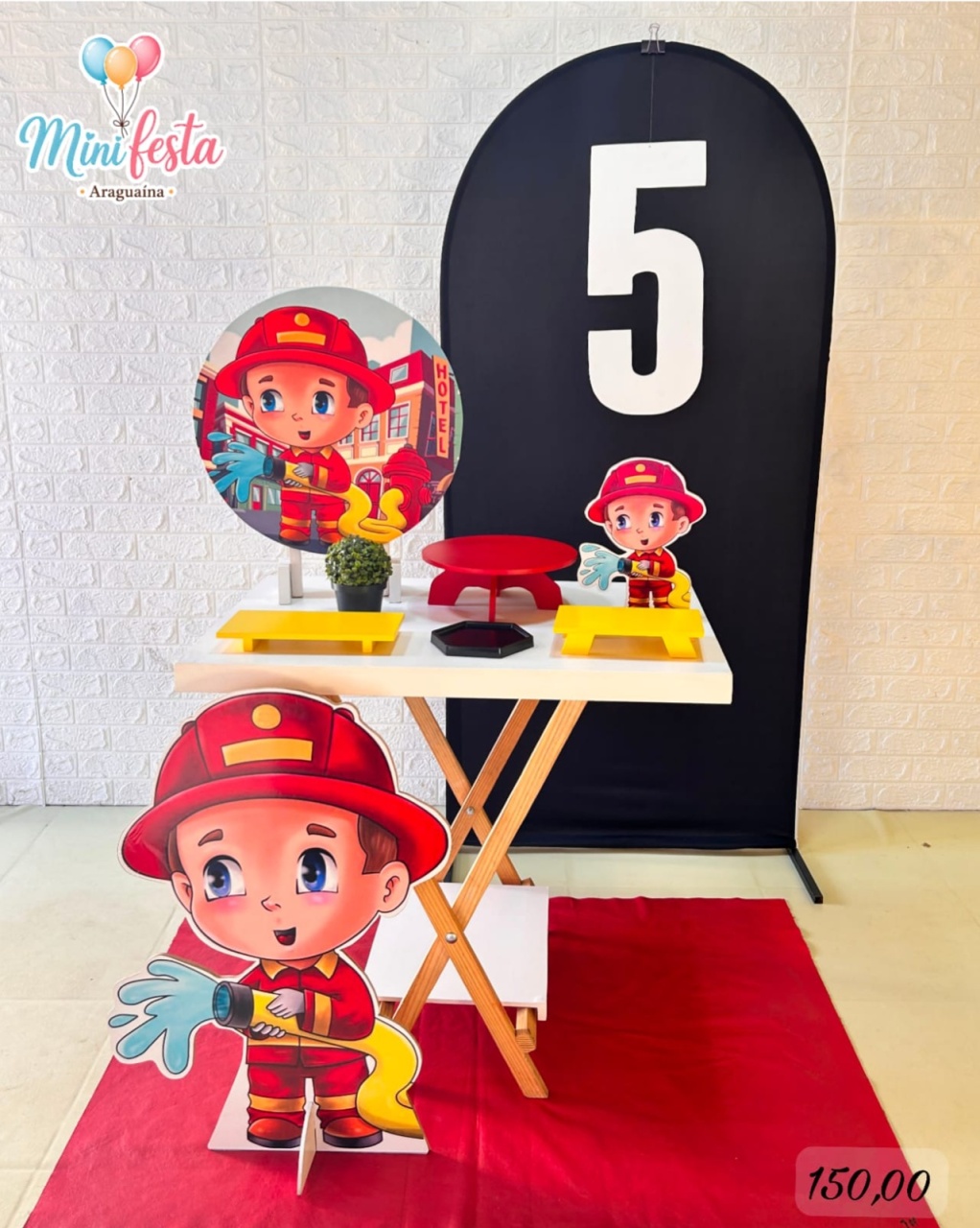 Bombeiro 🤵 / Kit Míni Festa Luxo 🥳✨ . - Mãe Coruja Pegue Monte 