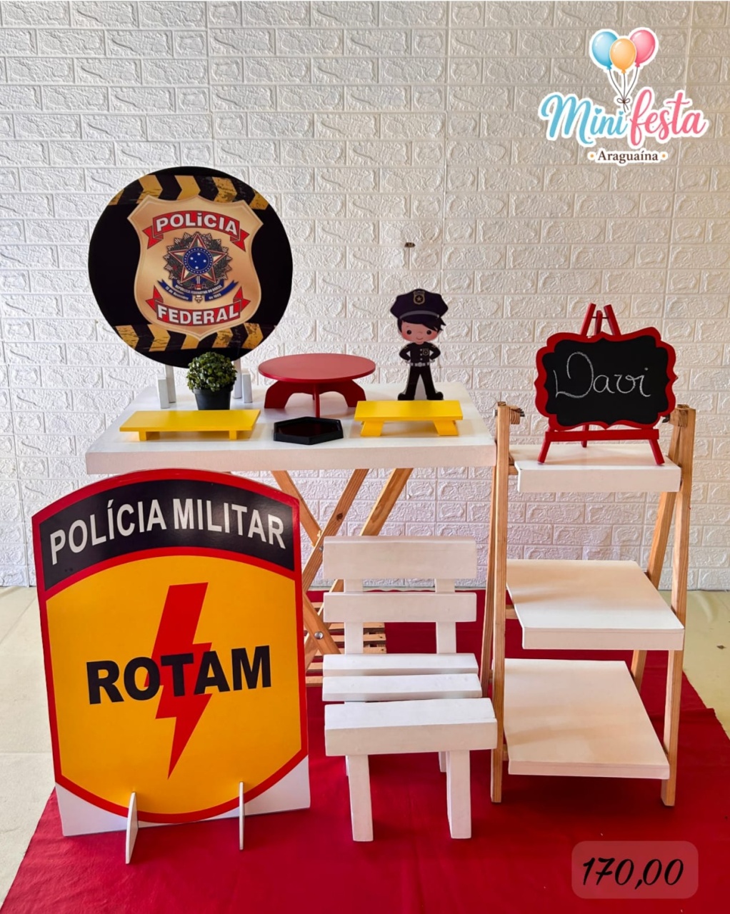 Polícia Rotam 🤵 / Kit Míni Festa Luxo 🥳✨... - Mãe Coruja Pegue Monte 