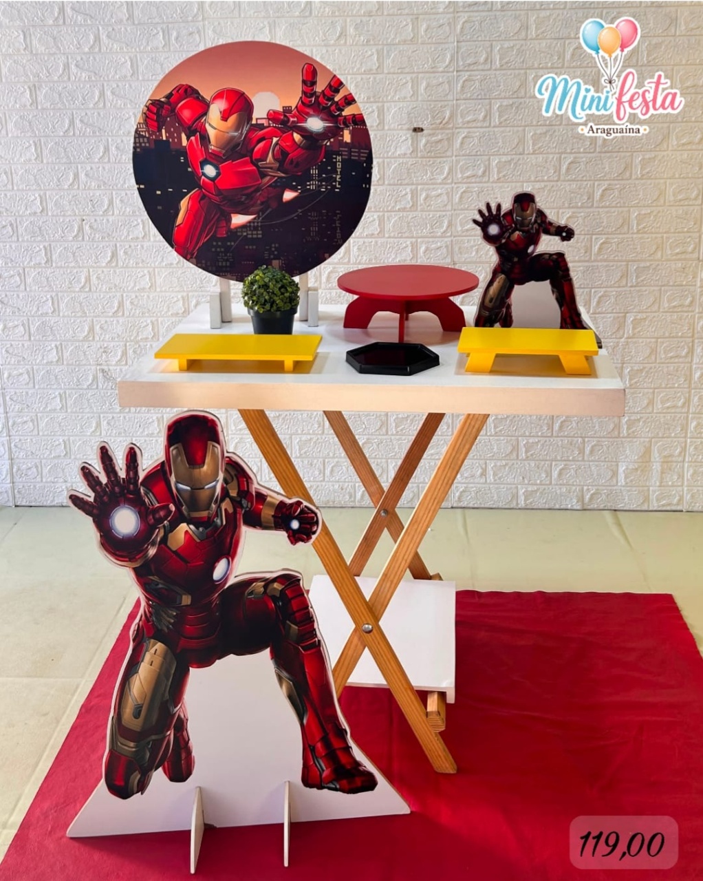 Homem de Ferro 🤵 / Kit Só Bolinho Luxo 🎂✨ - Mãe Coruja Pegue Monte 
