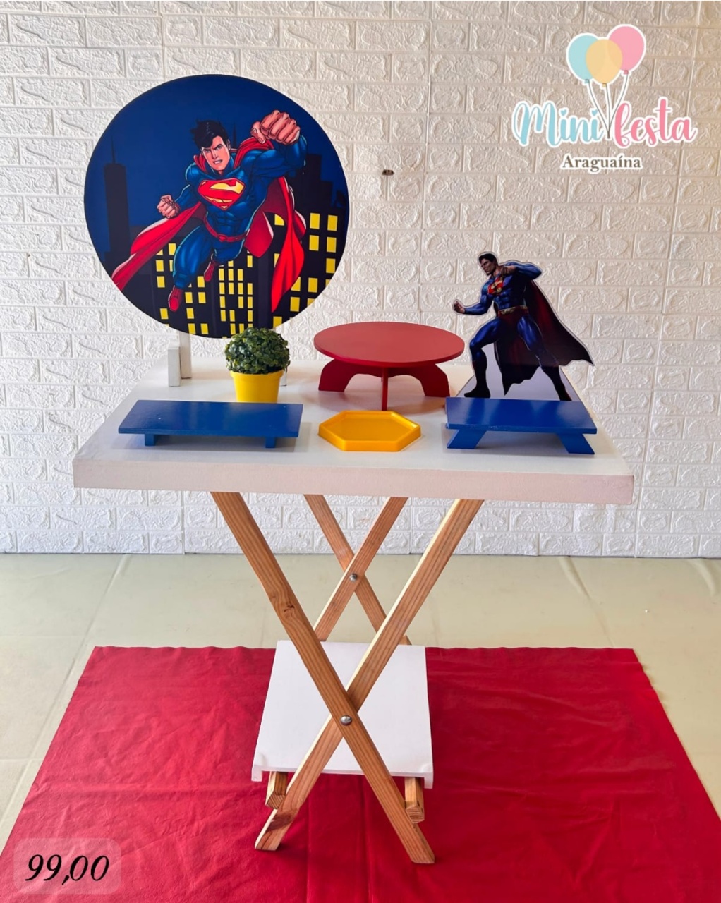 Super Men / Homem 🤵 / Kit Só Um Bolinho 🎂 - Mãe Coruja Pegue Monte 