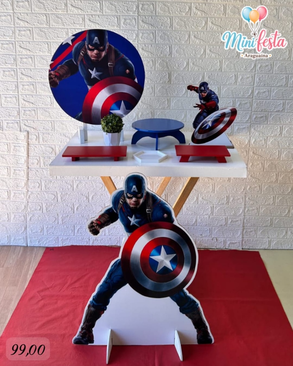 Capitão América 🤵 / Kit Só Bolinho - Mãe Coruja Pegue Monte 