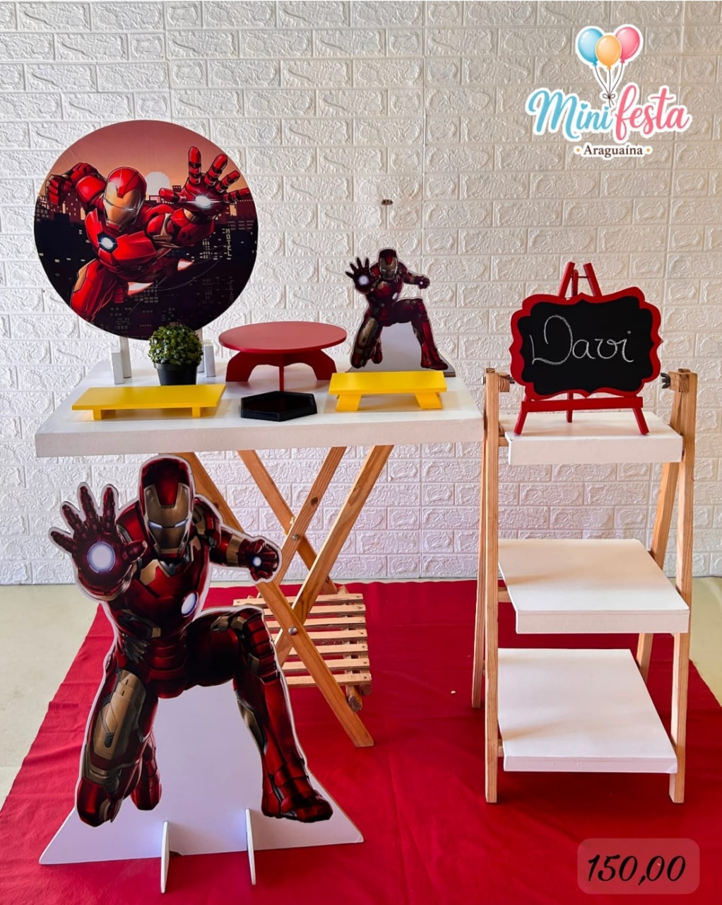 Homem de Ferro 🤵 / Kit Míni Festa Luxo 🥳🥉 - Mãe Coruja Pegue Monte 