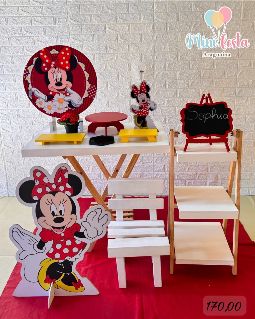 Minnie Vermelha👸 / Kit Míni Festa Luxo 🥳✨ . - Mãe Coruja Pegue Monte 