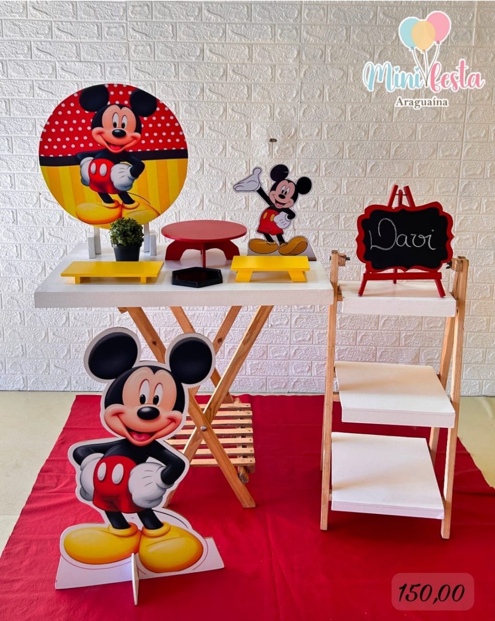 Mickey 🤵 / Kit Míni Festa Luxo 🥳Q - Mãe Coruja Pegue Monte 