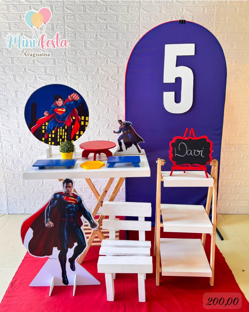 Super Men / Homem 🤵 / Kit Mini Festa Luxo 🥳✨ - Mãe Coruja Pegue Monte 