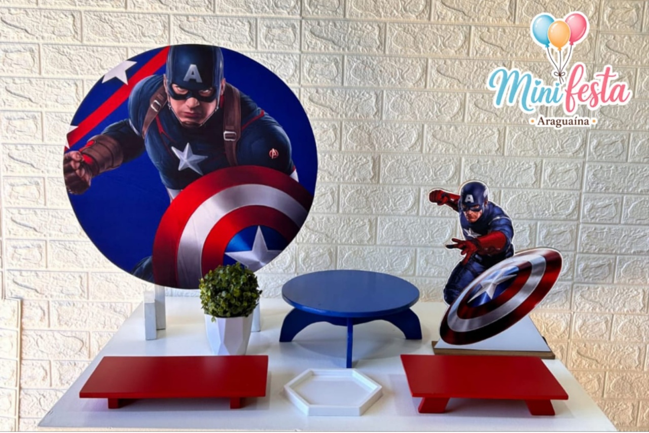 Capitão América 🤵 / Kit 👏 Parabéns 🧩 - Mãe Coruja Pegue Monte 