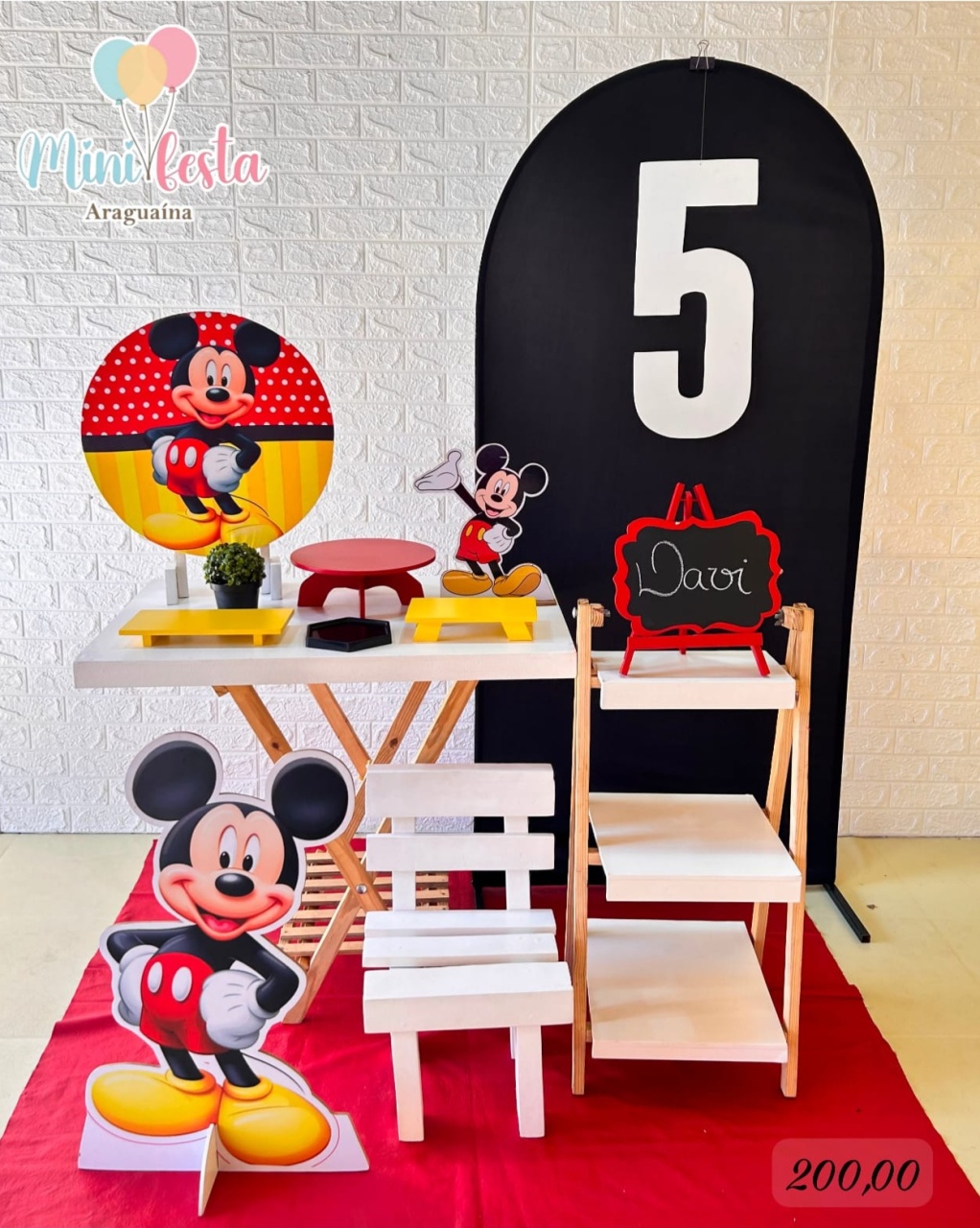 Mickey 🤵 / Kit Míni Festa Luxo 🥳✨ - Mãe Coruja Pegue Monte 